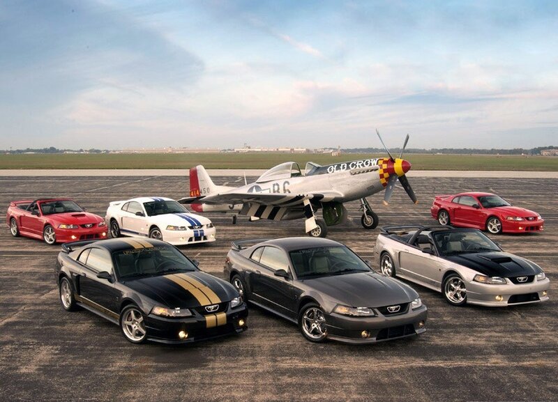 Ford Mustangs with P-51 Mustang