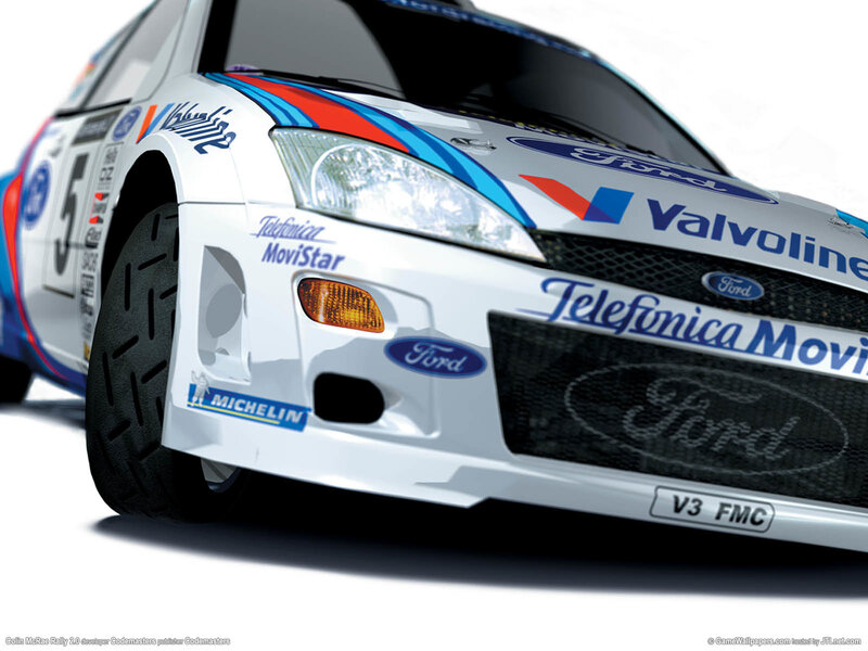Ford rally car front view