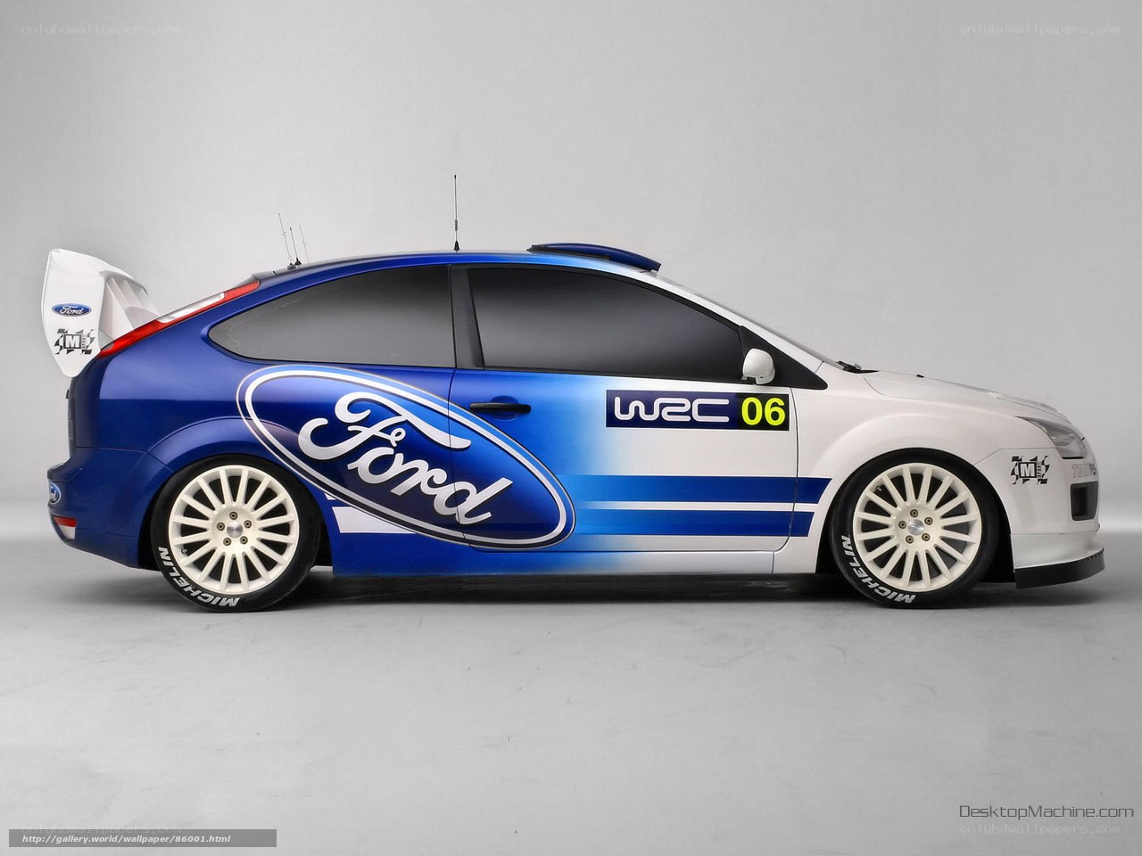 Ford rally car side view