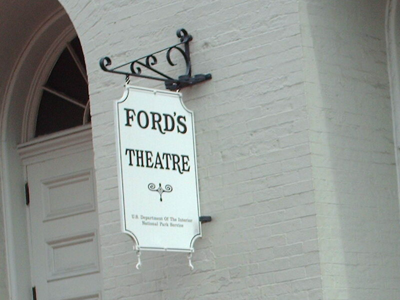 Ford's Theatre sign