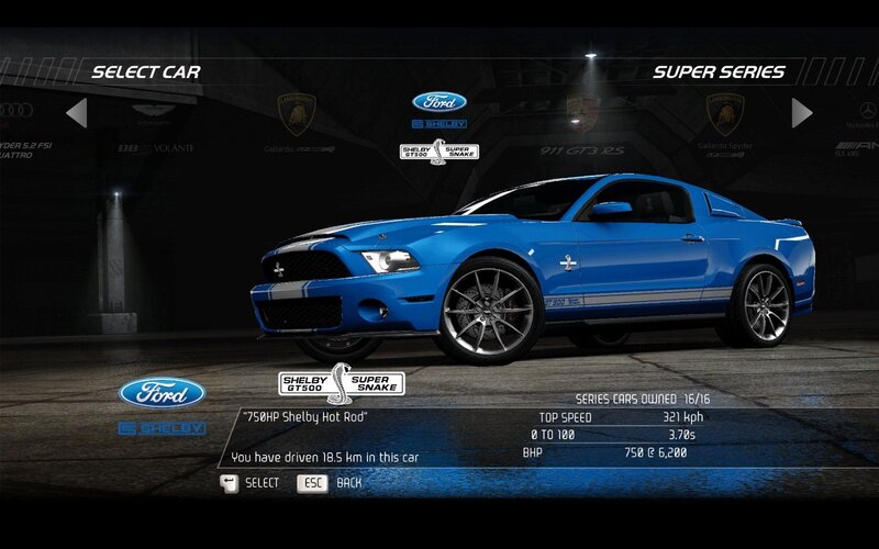 Ford Shelby GT500 in game