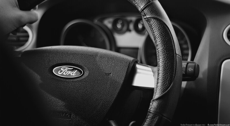 Ford Steering Wheel — Black
