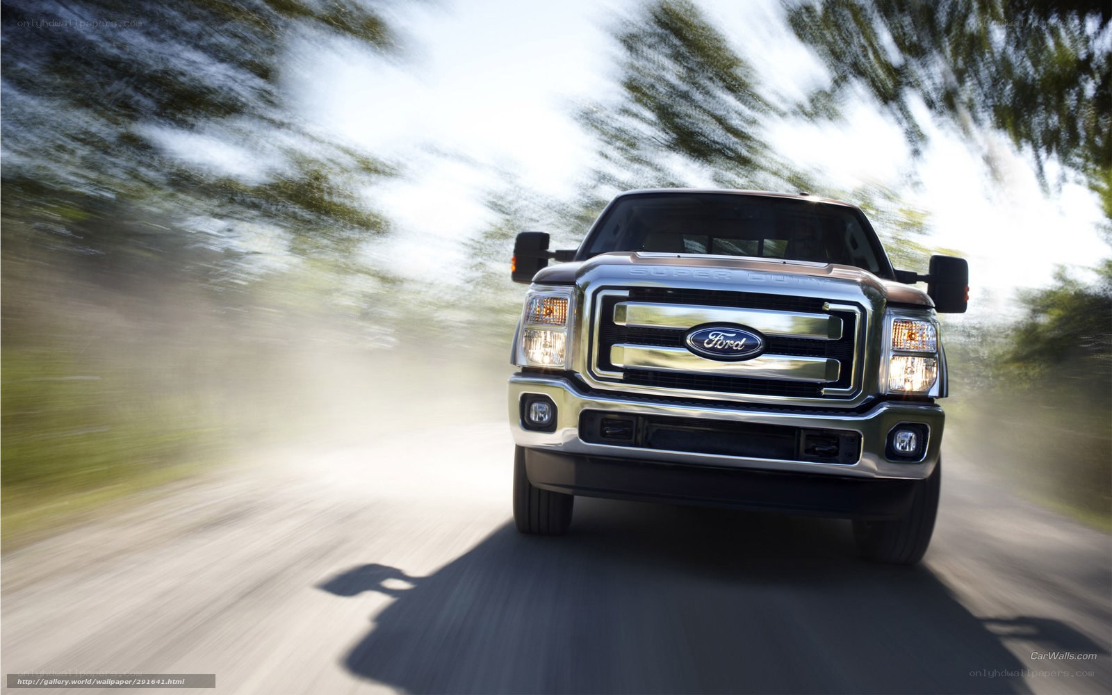 Ford Super Duty truck in motion
