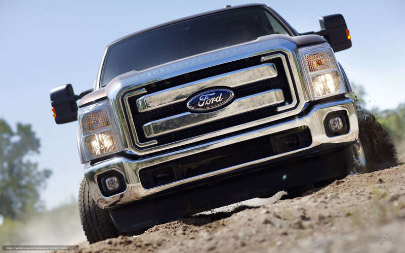 Ford Super Duty truck on dirt