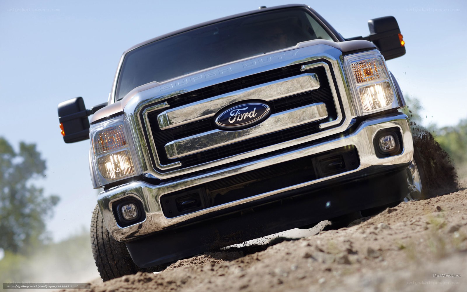 Ford Super Duty truck on dirt