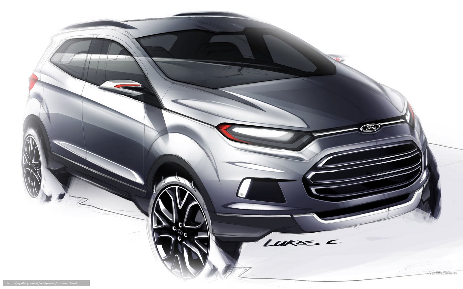 Ford SUV concept sketch