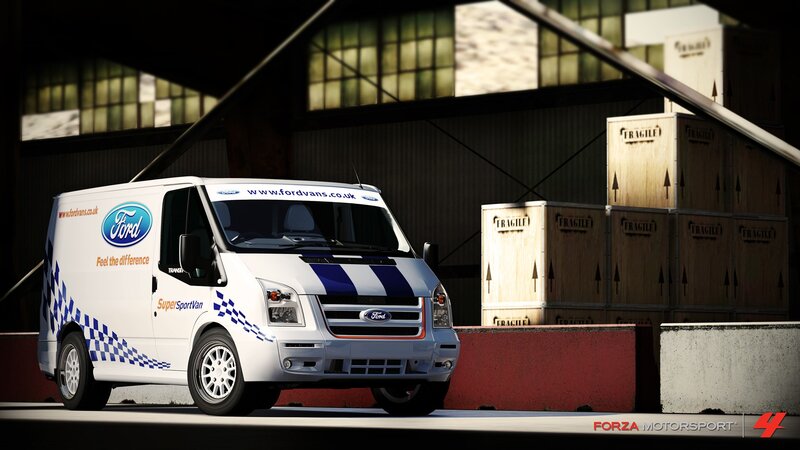 Ford Transit van in warehouse