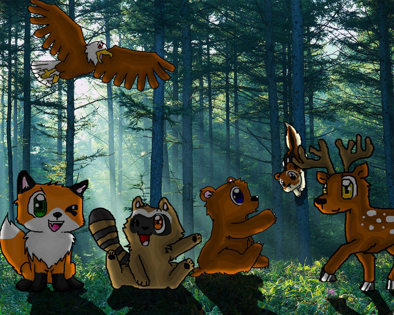 Forest Animals in Forest