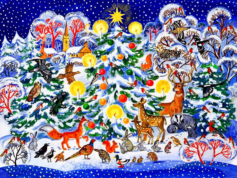 Forest Animals in Winter