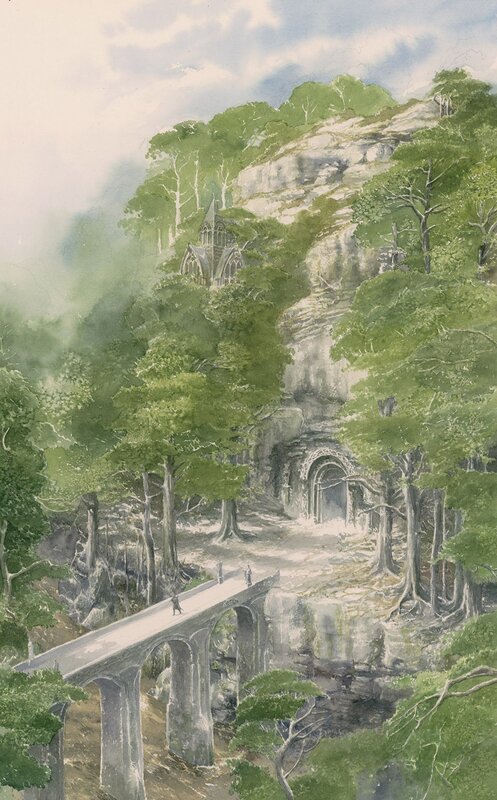Forest Bridge and Ancient Ruins