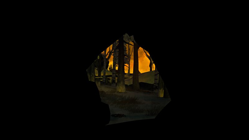 Forest Camp at Sunset