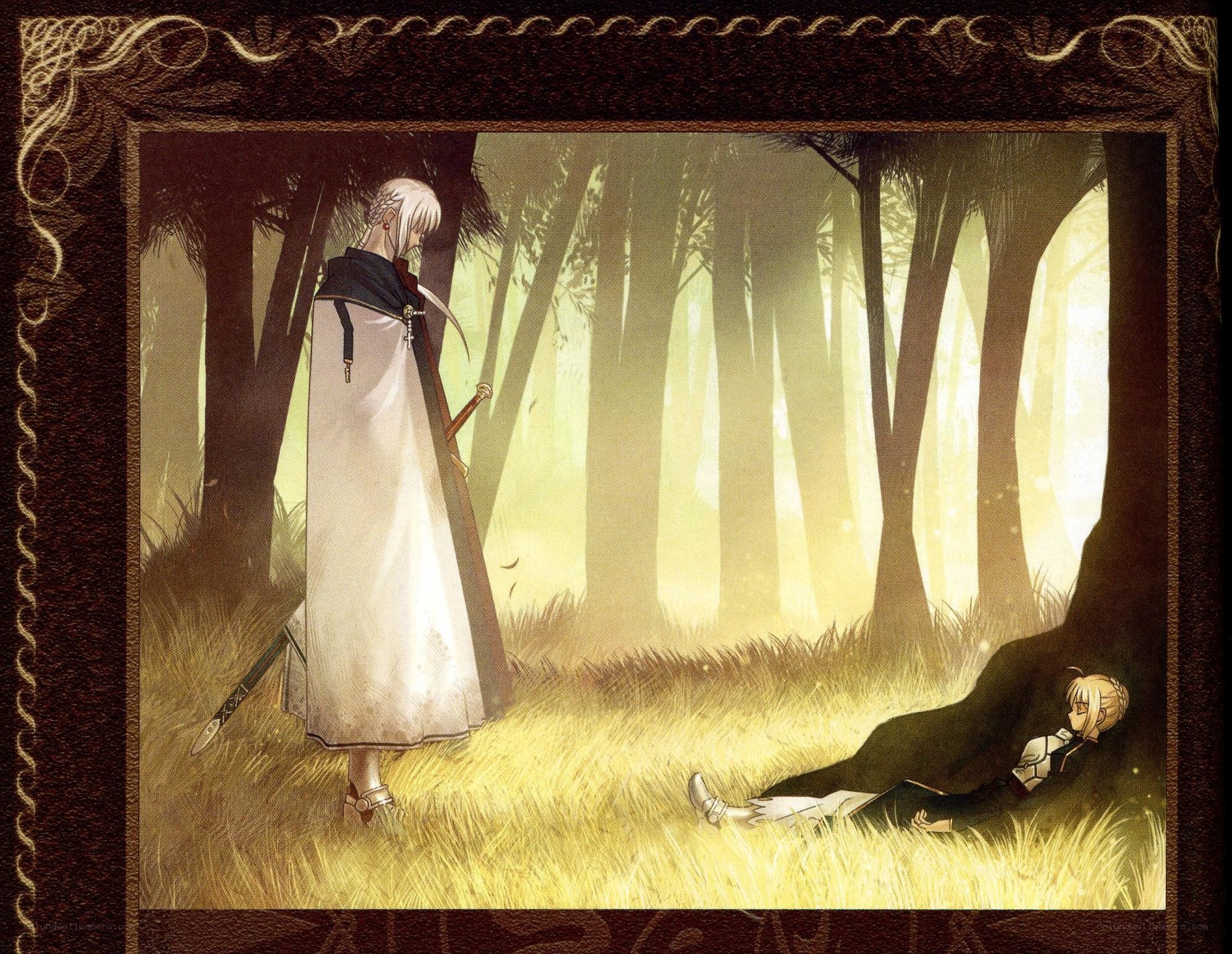 Forest confrontation scene