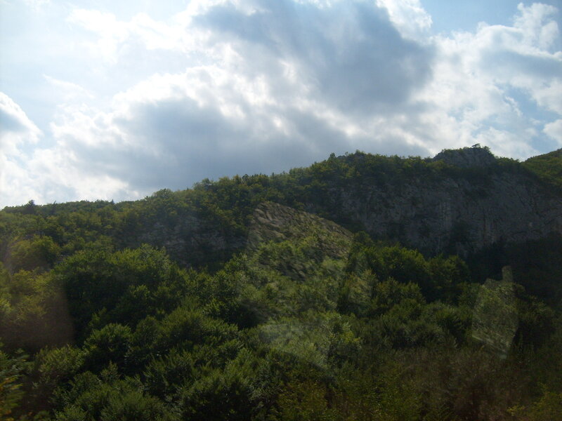 Forest-covered Mountain — Green, Dramatic