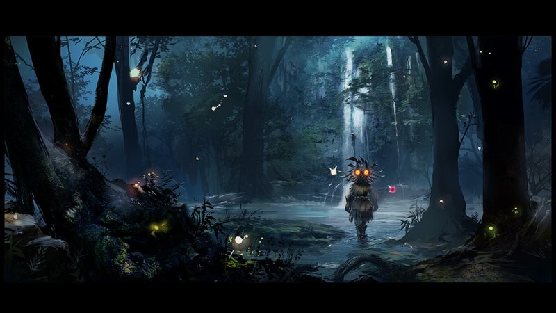 Forest Creature in Stream
