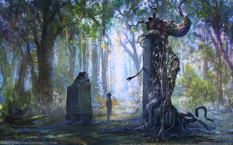 forest encounter with a tree spirit