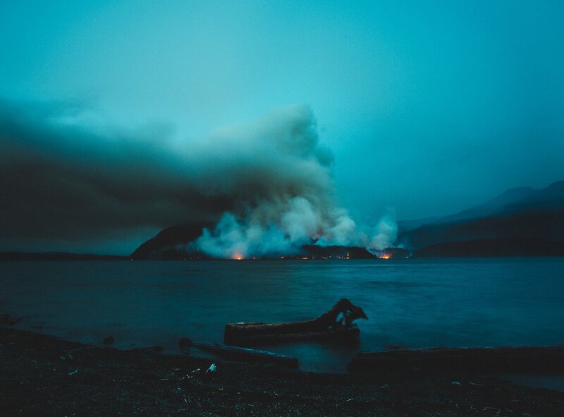 Forest Fire on Hillside