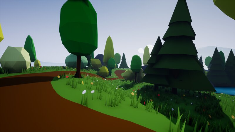 Forest Landscape with Path