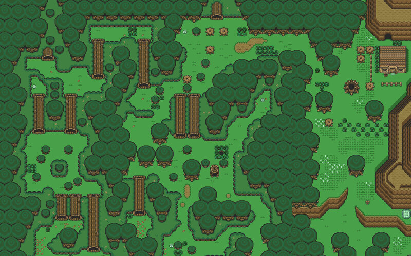 Forest Map from Video Game