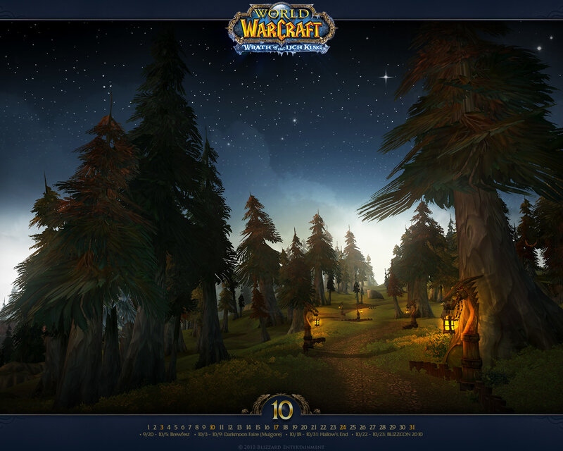 Forest Path at Night — Dark Blue