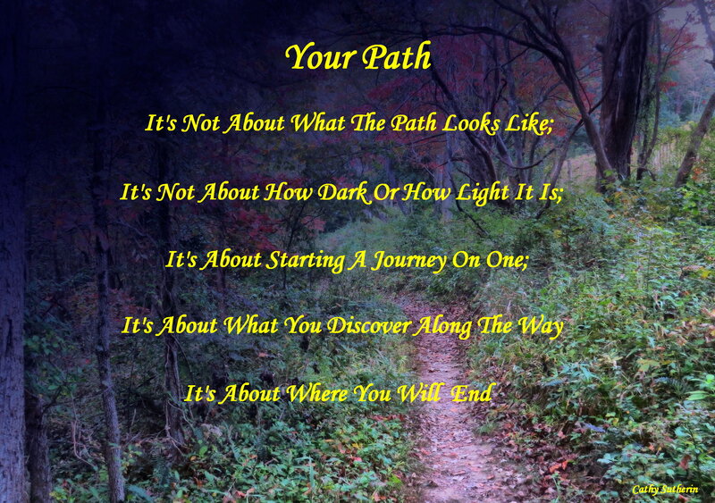 Forest Path in Autumn — Green, Contemplative