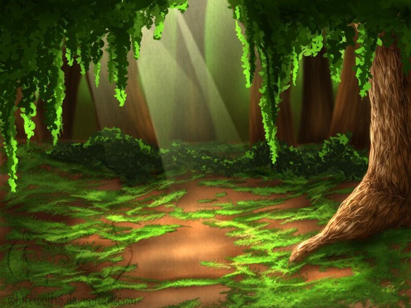 Forest Path with Moss