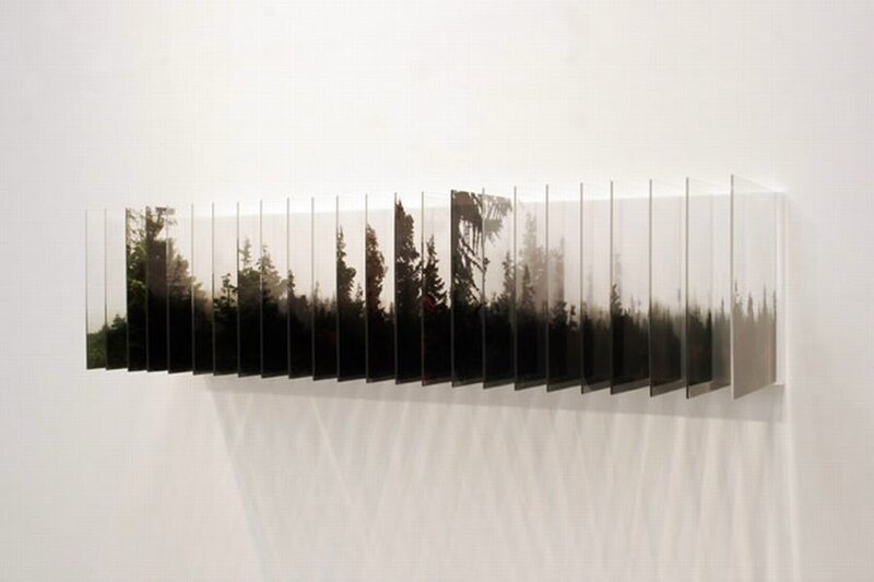 Forest Reflection in Panels