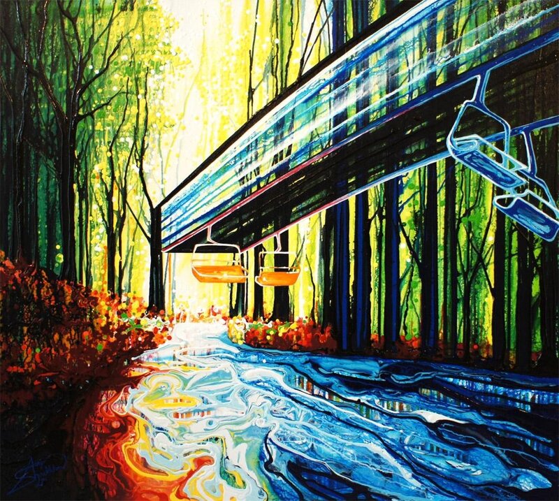 Forest River with Ski Lift