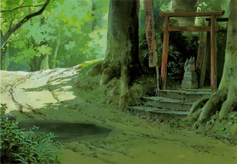 Forest Shrine Path — Green, Serene