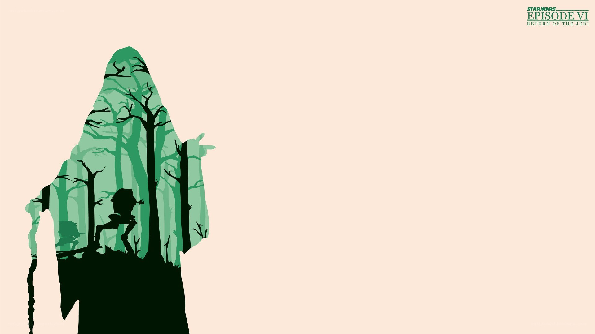 forest silhouette artwork
