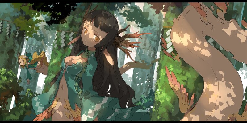 forest spirit with children