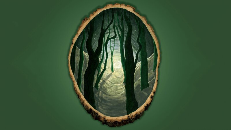 Forest Tunnel Painting