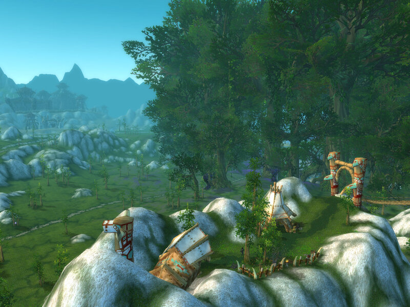 forest village in a fantasy world