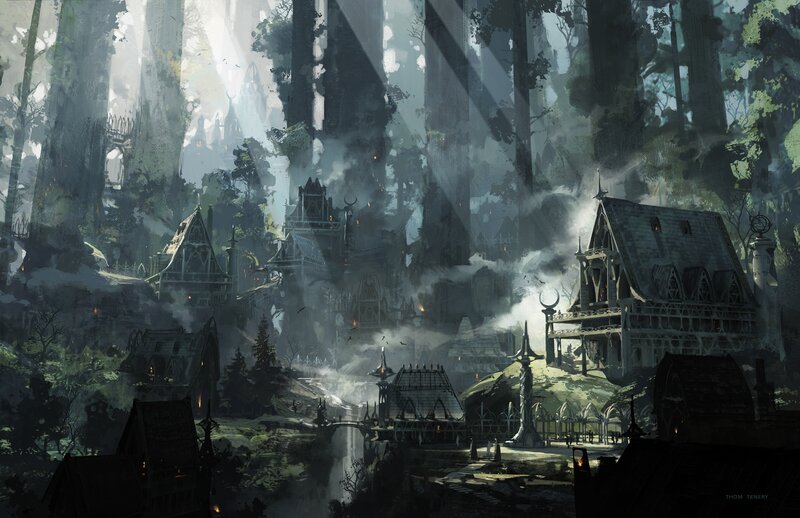 Forest Village Ruins — Green