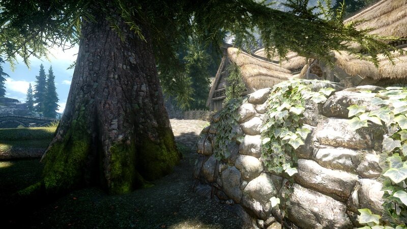 forest village scene