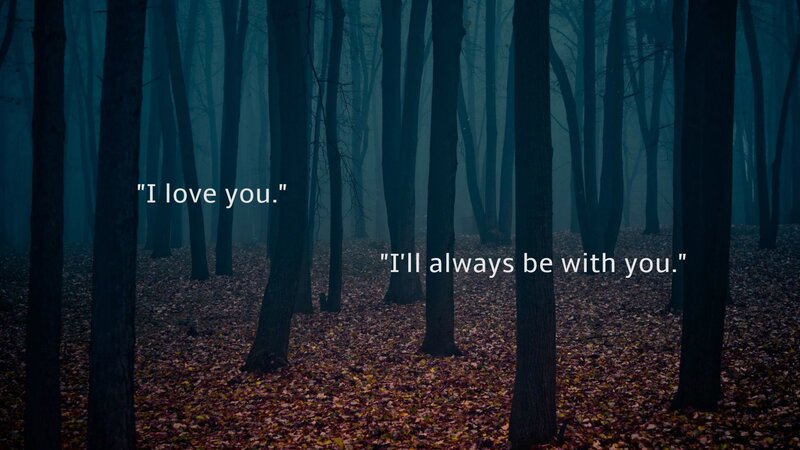 Forest with Fallen Leaves — Blue, Somber