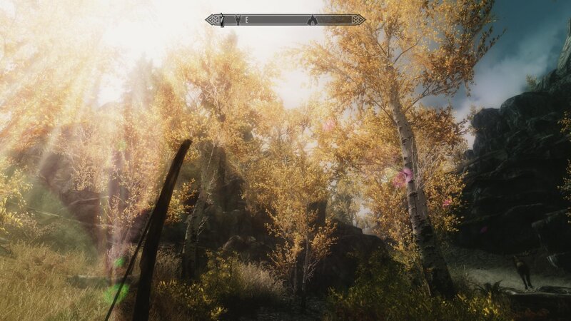 Forest with Golden Trees — Yellow