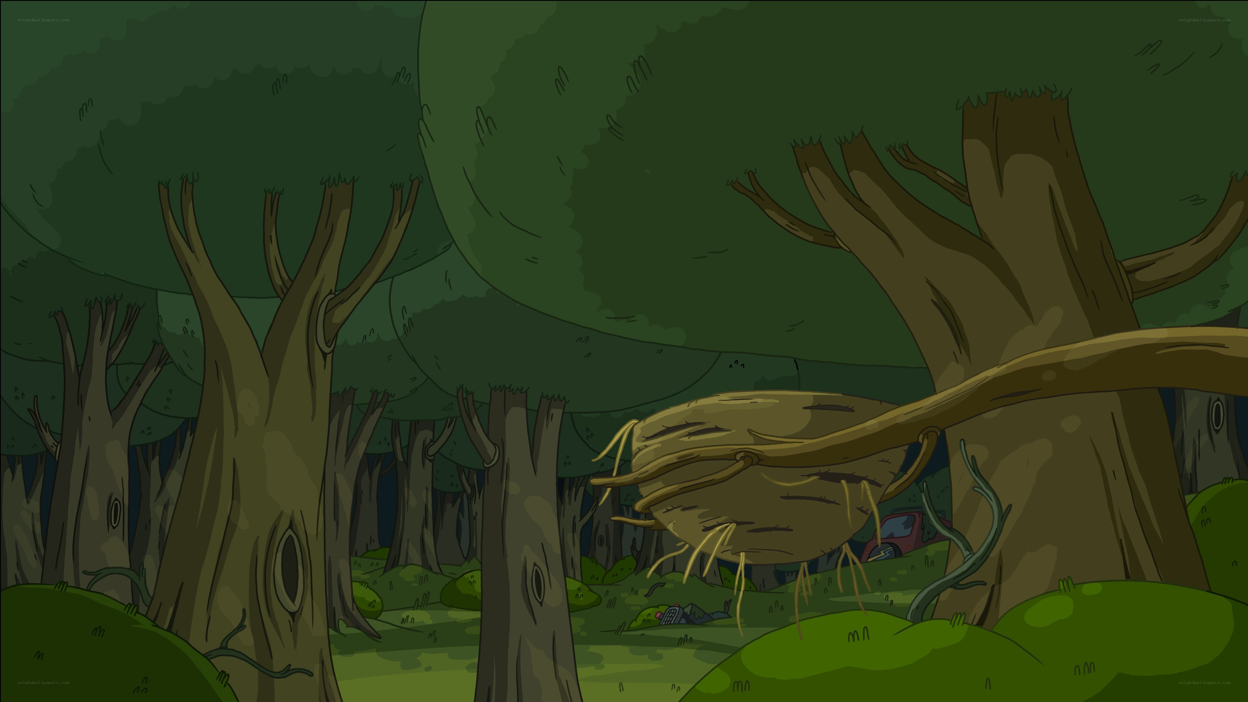 forest with large nest
