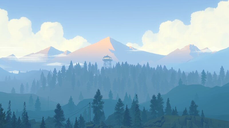 Forest with Watchtower
