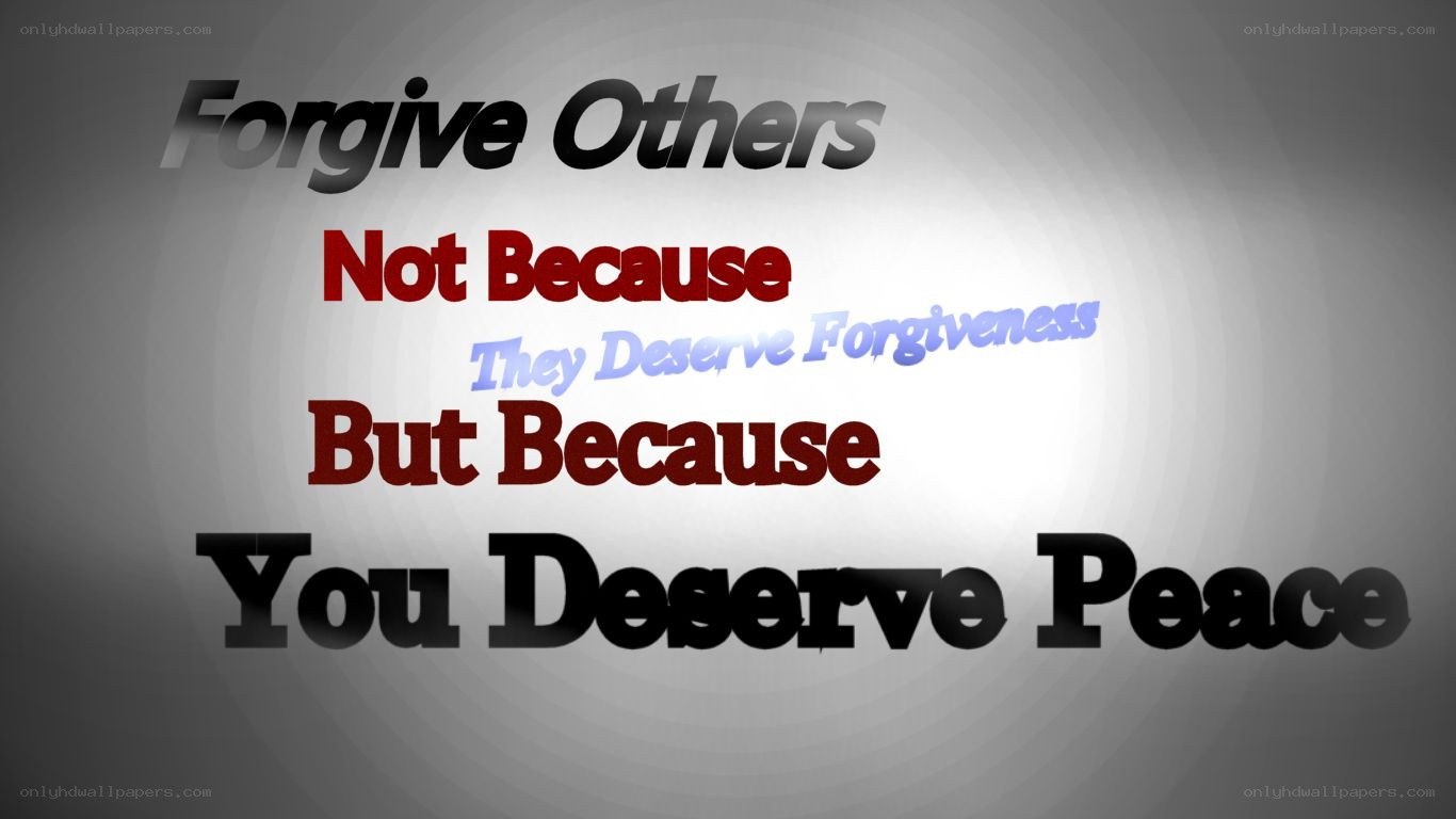 forgive others for peace