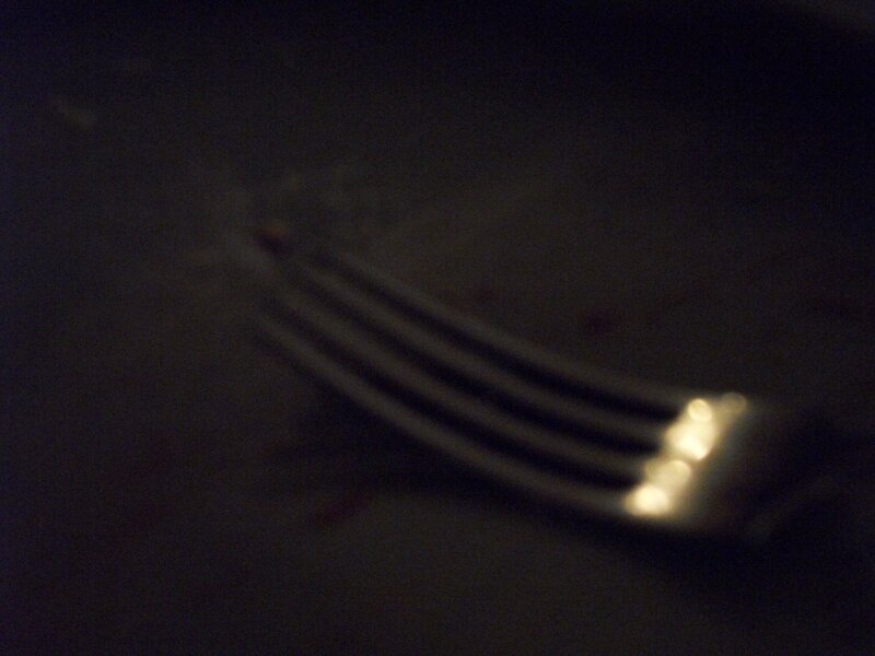 Fork on Dark Surface