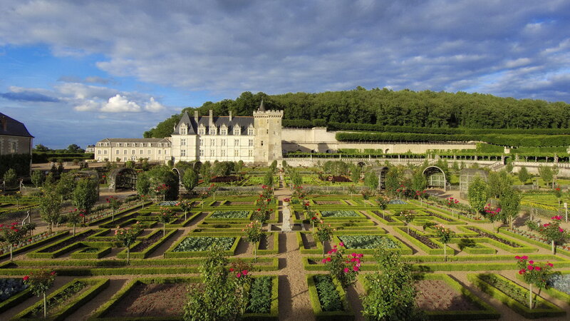 Formal Garden with Castle — Green