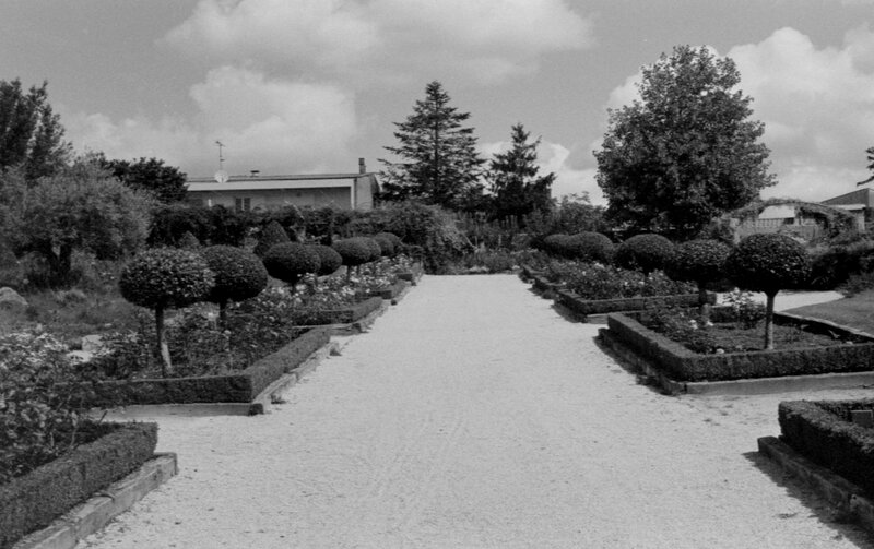 Formal Garden with Gravel Path