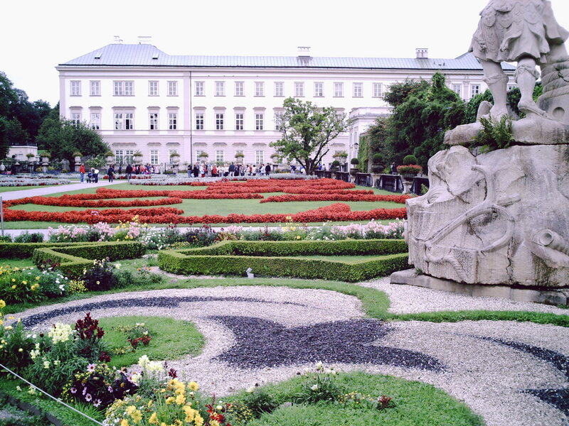Formal Garden with Statue