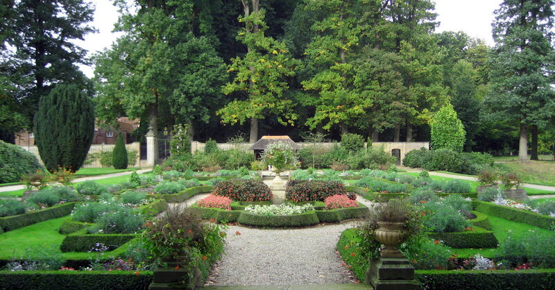 Formal Garden with Topiary — Green, Serene