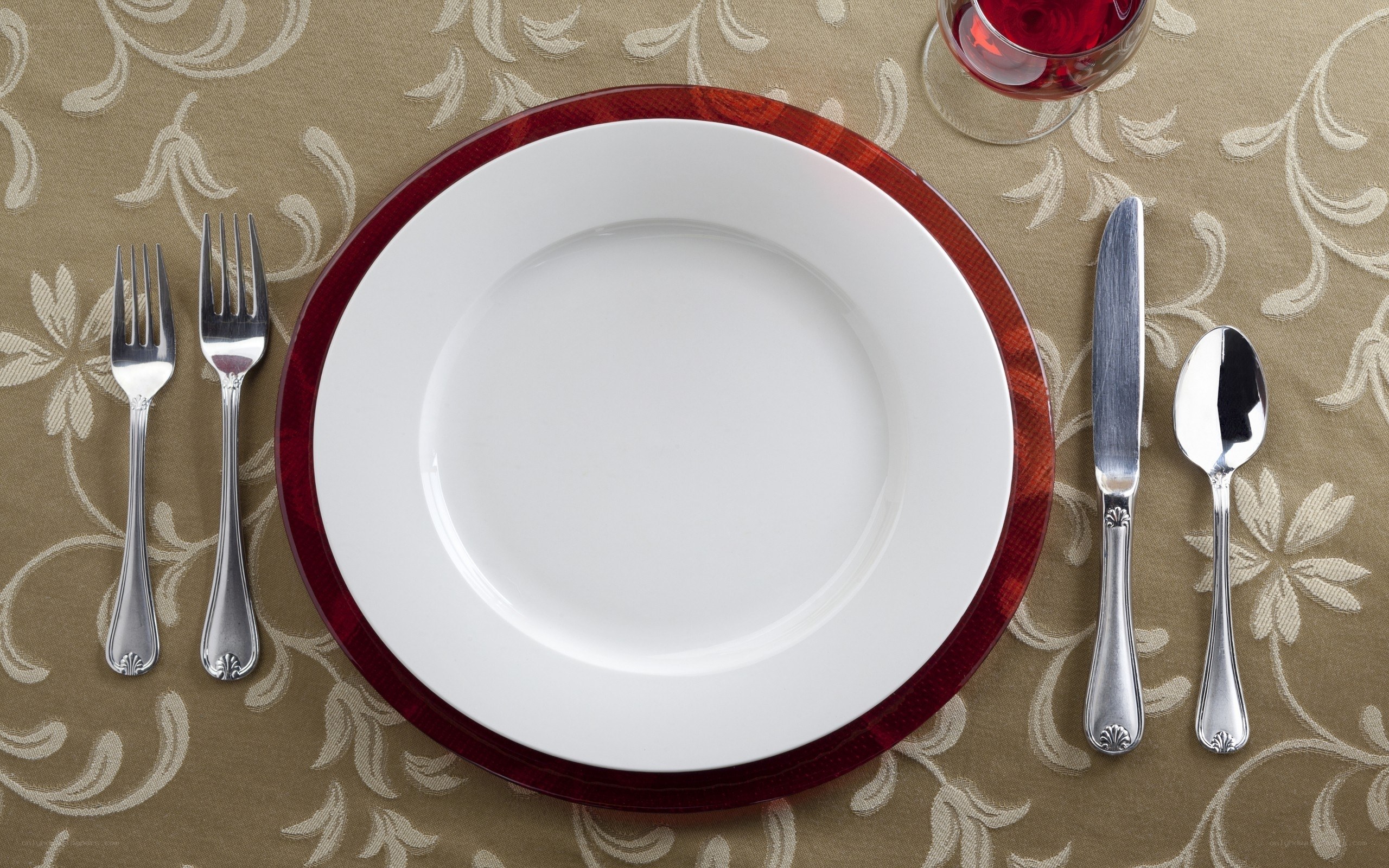formal table setting with plates and silverware