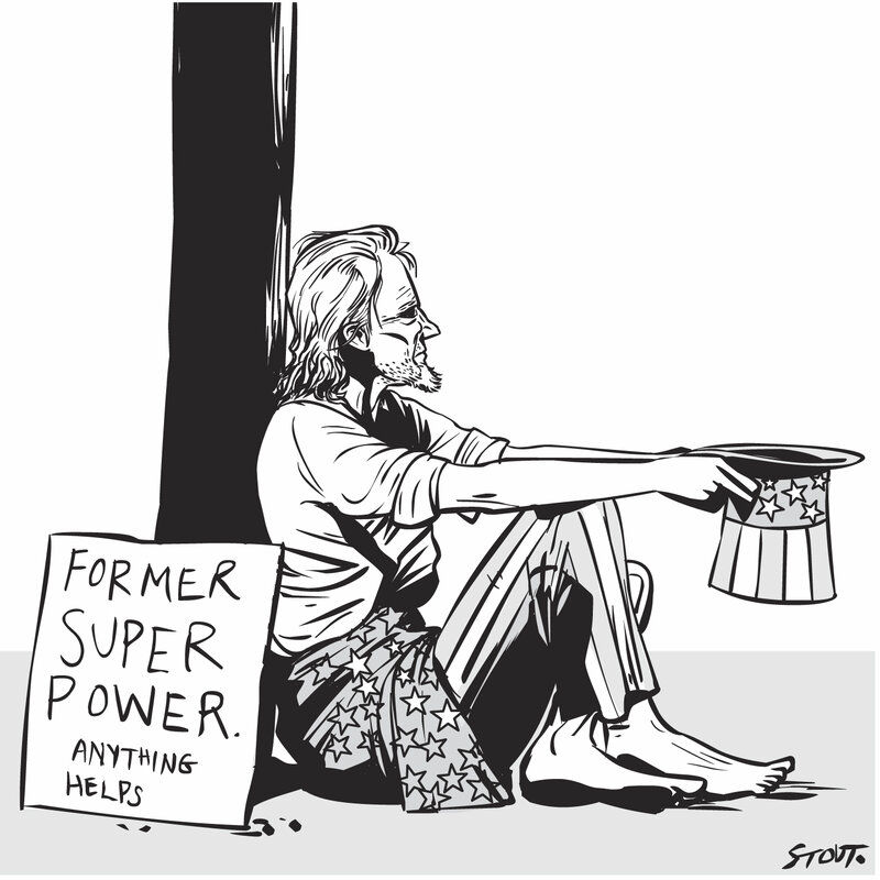 Former Superpower Begging