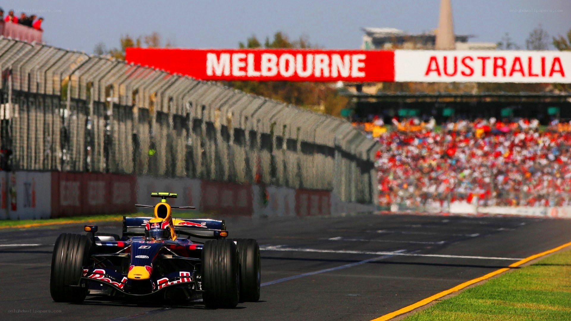 Formula 1 car at Melbourne circuit