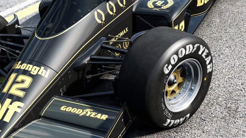 Formula 1 car front wheel