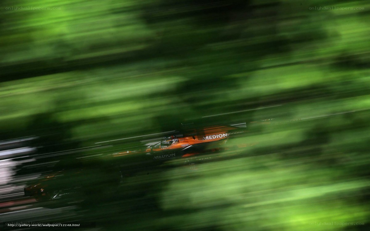 Formula 1 car in motion
