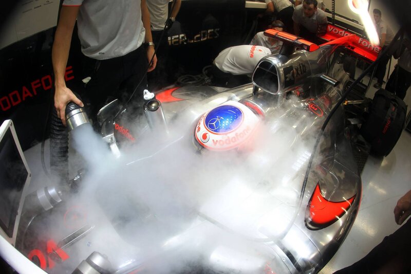 Formula 1 car maintenance